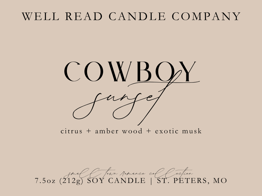 Cowboy Sunset Soy Candle