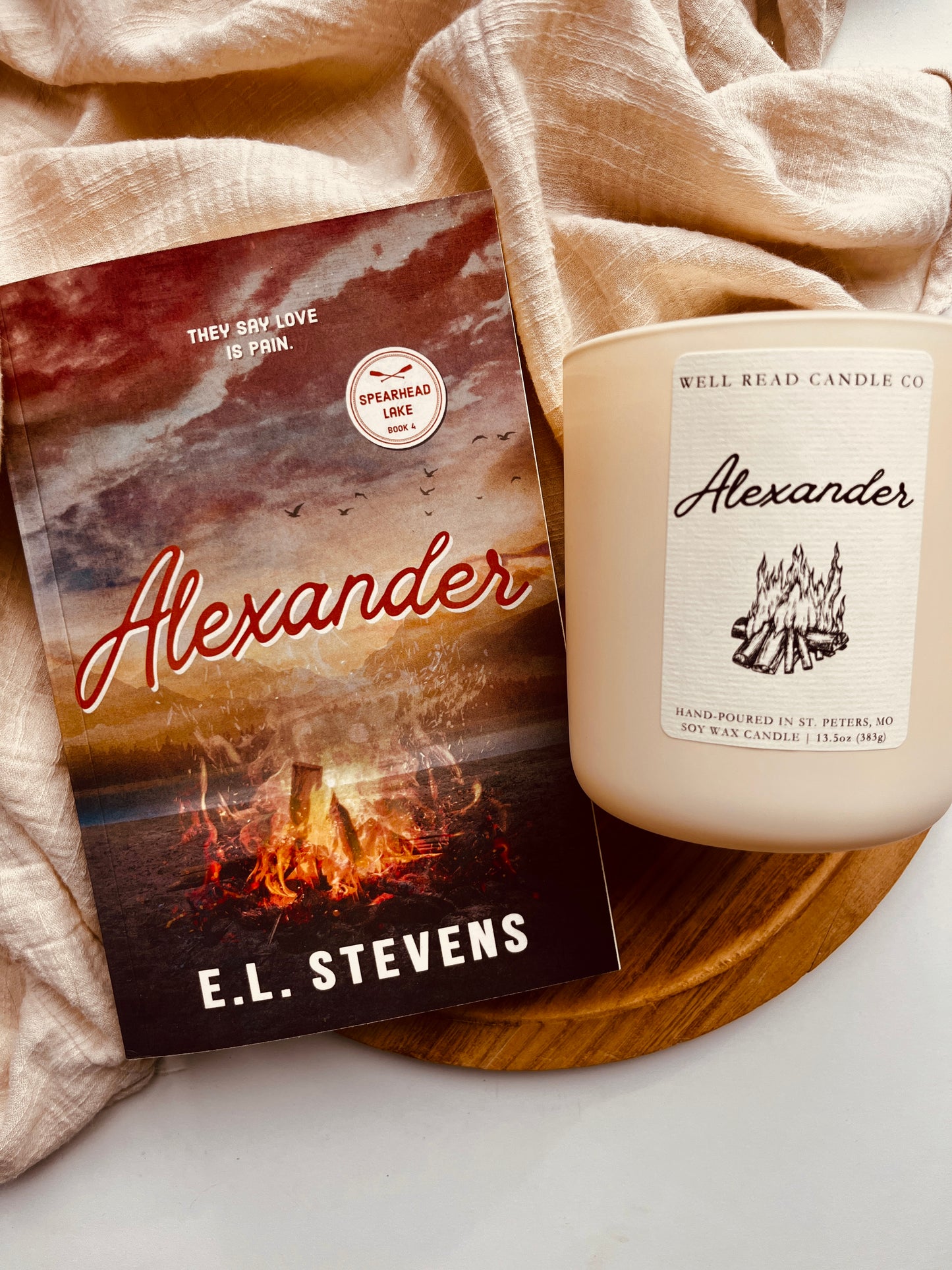 bookish masculine candle