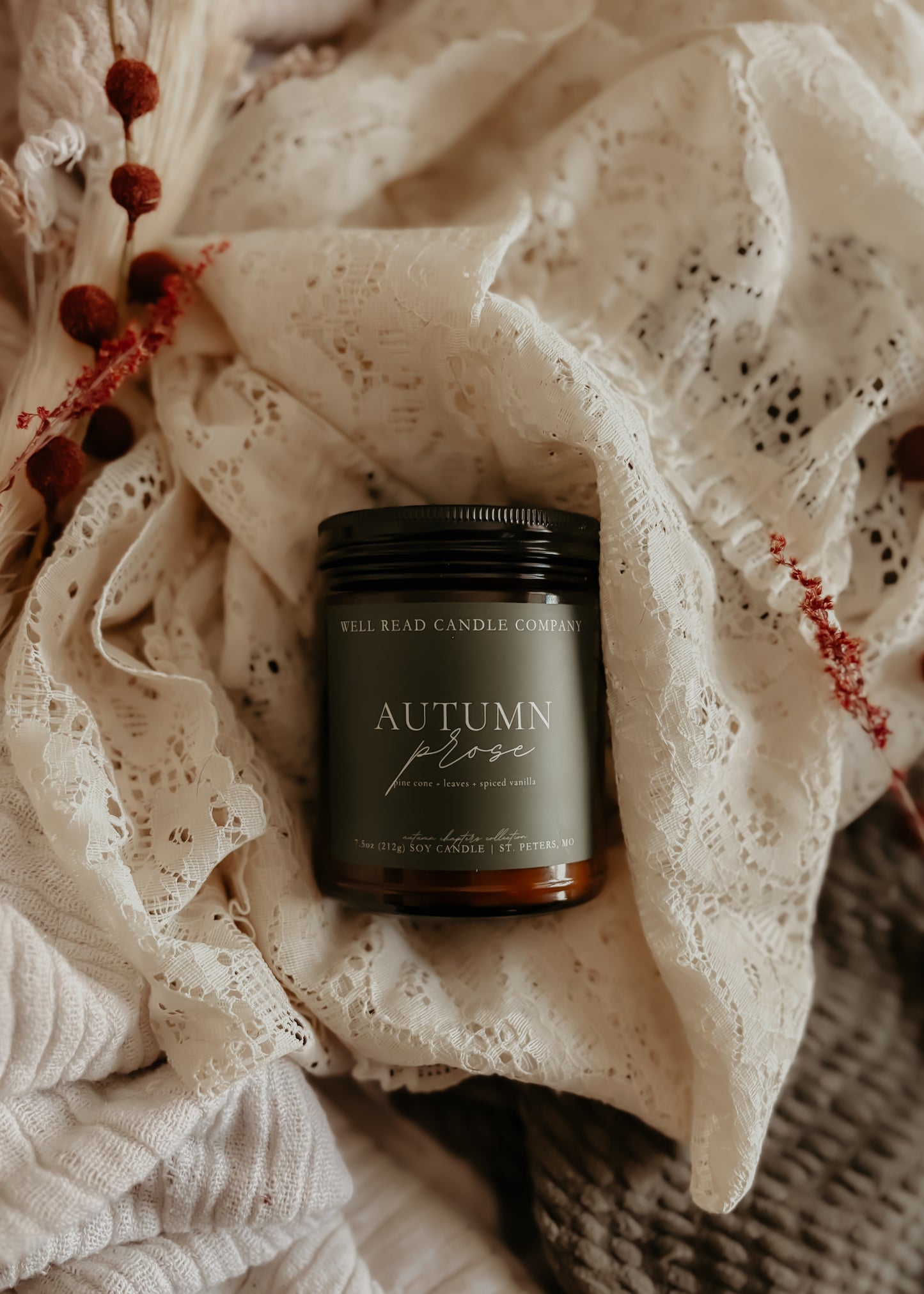 soy leaves bookish soy candle