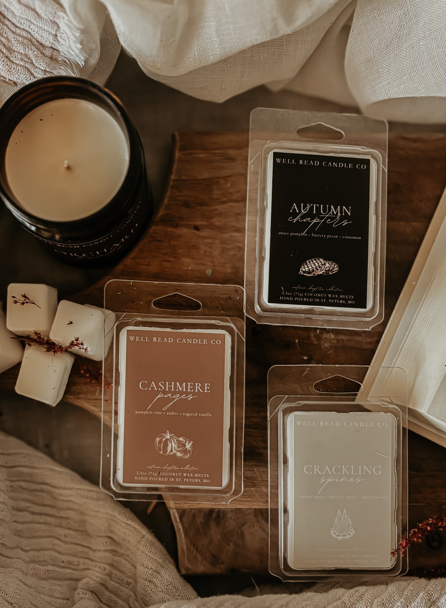 cozy cashmere pumpkin bonfire melts