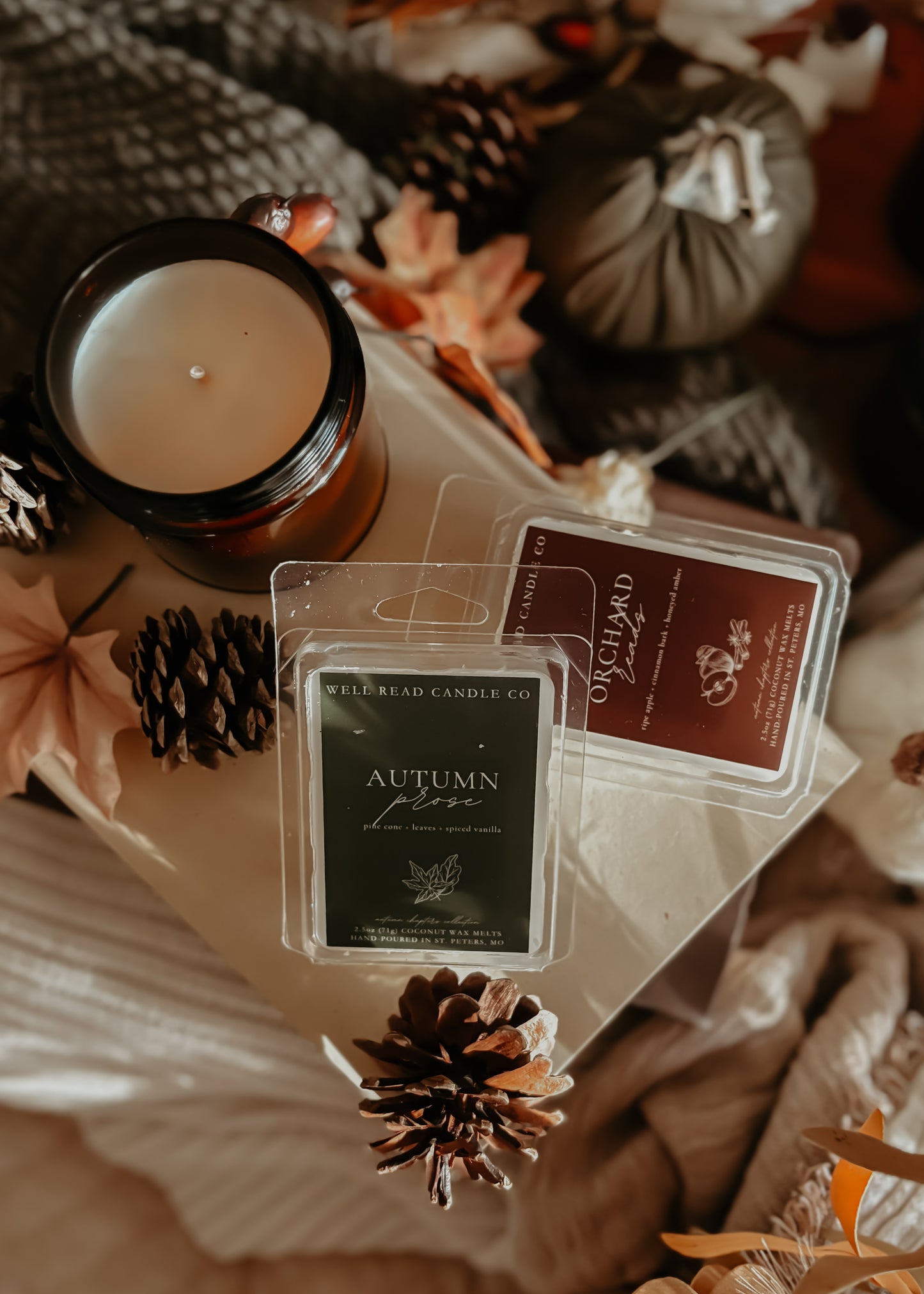 coconut wax melts leaves