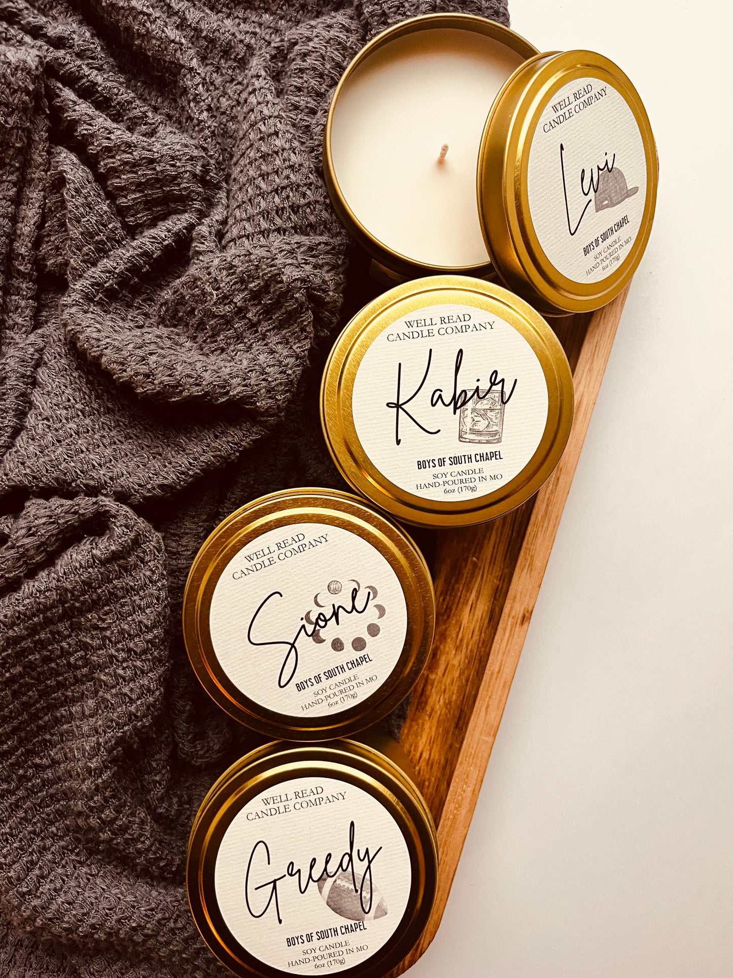Boys of South Chapel Tin Candle Bundle - Abby Millsaps
