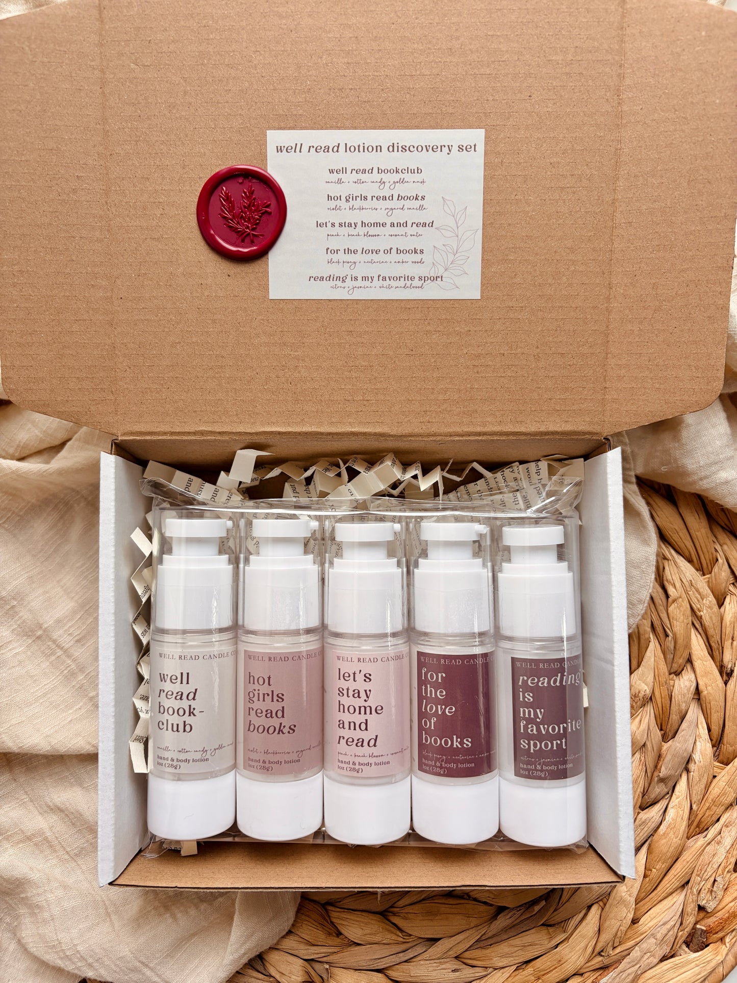 book lover readers gift idea non-toxic lotion