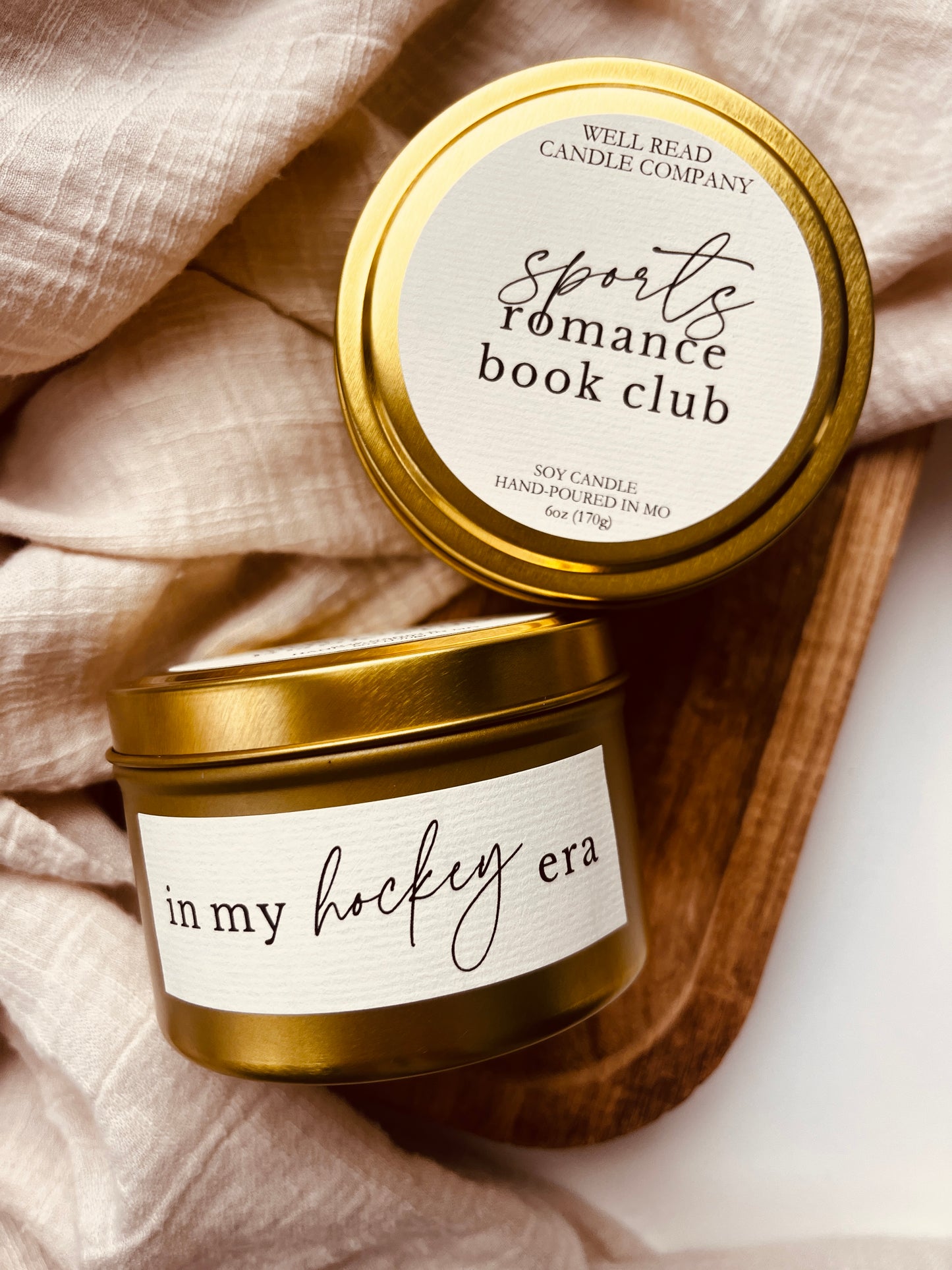 hockey romance candle