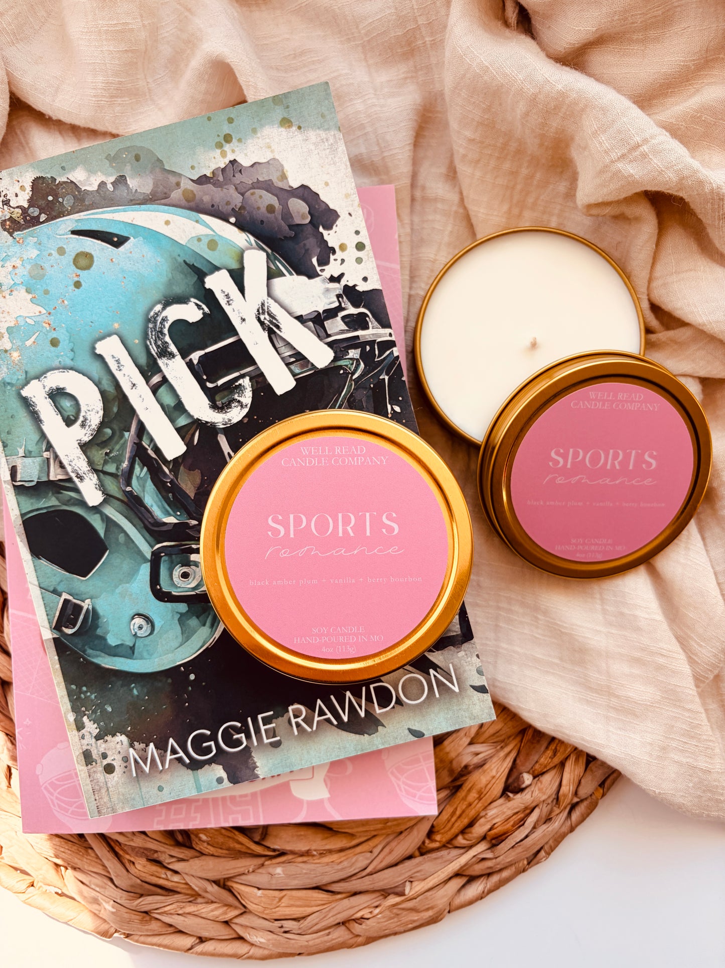 Sports Romance Soy Tin Candle