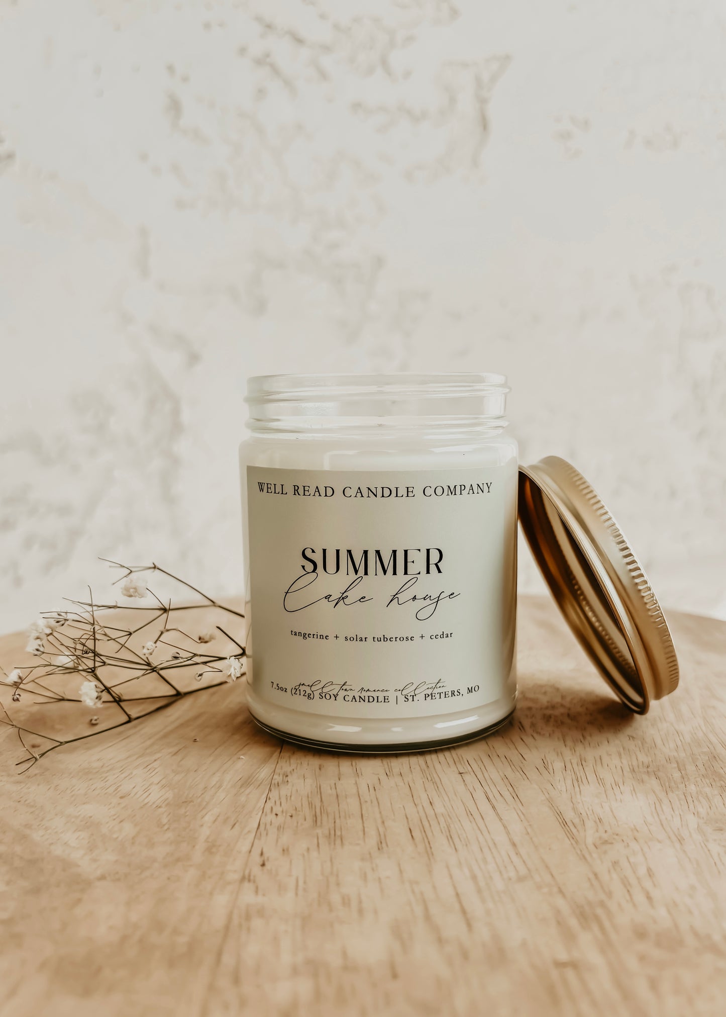 citrus bookish candle