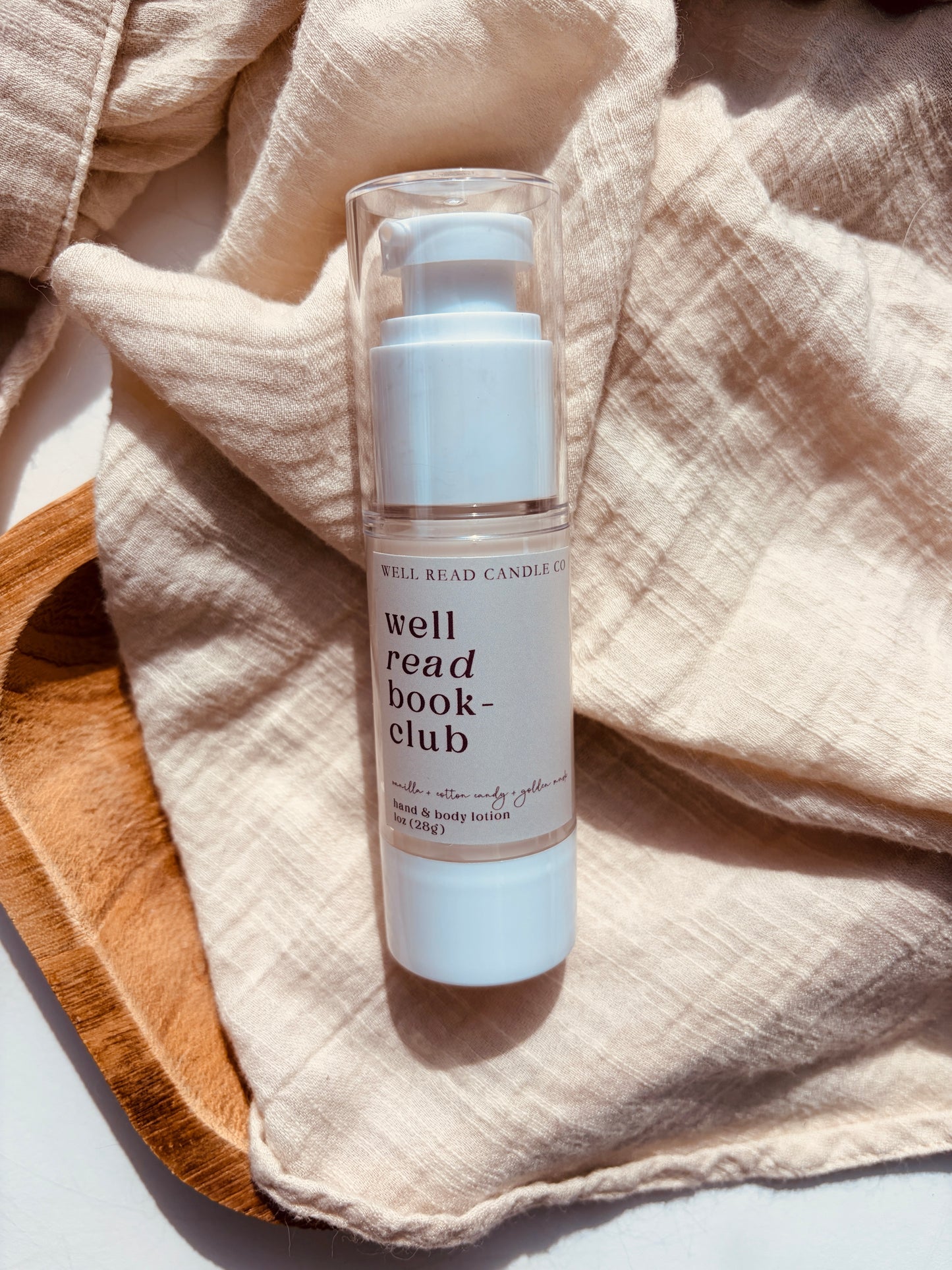 book lover lotion vanilla cotton candy