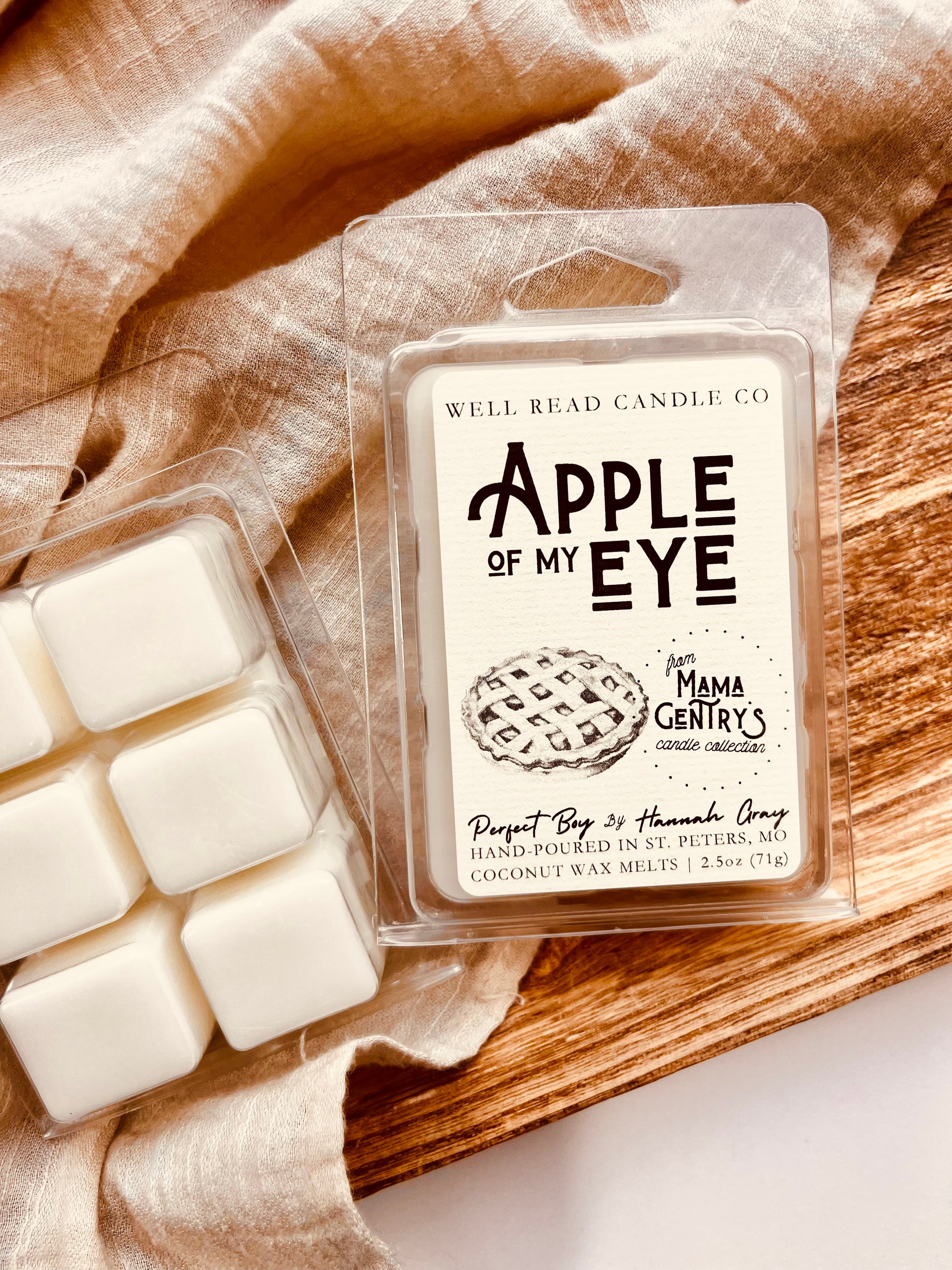 hannah gray wax melts coconut wax apple pie