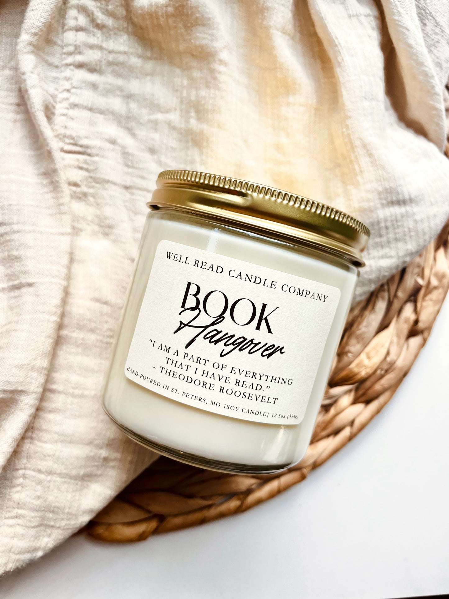 Book Hangover Soy Candle