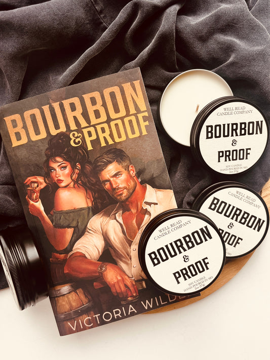bookish candle bourbon citrus candle
