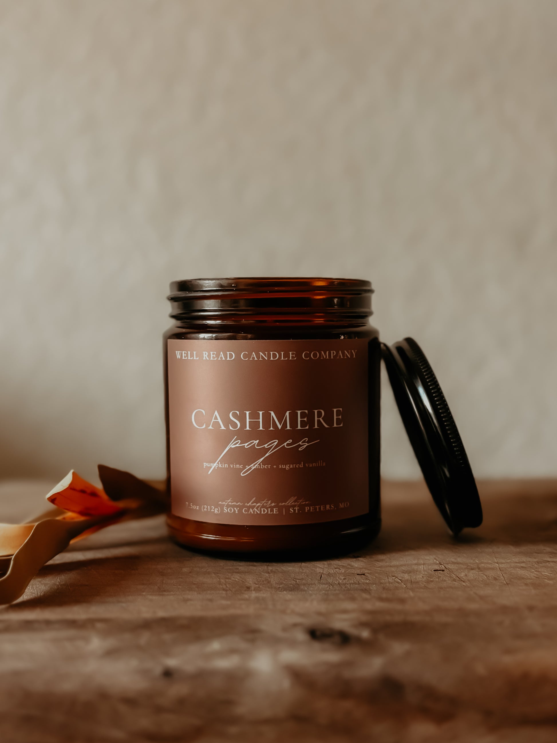 cashmere soy bookish gift book candle