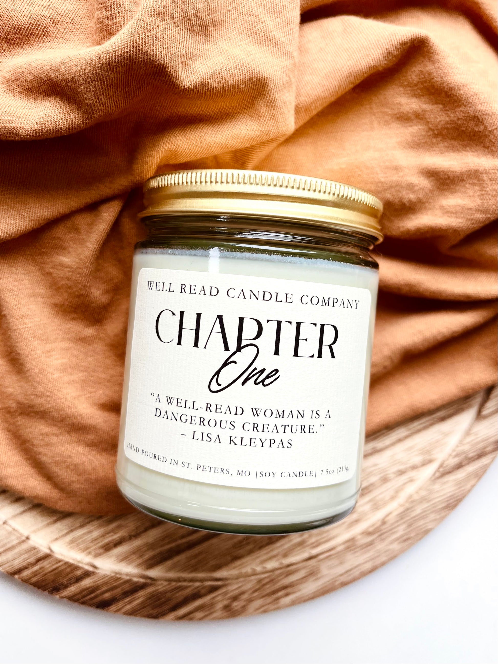 Chapter One Library scented Soy book candle