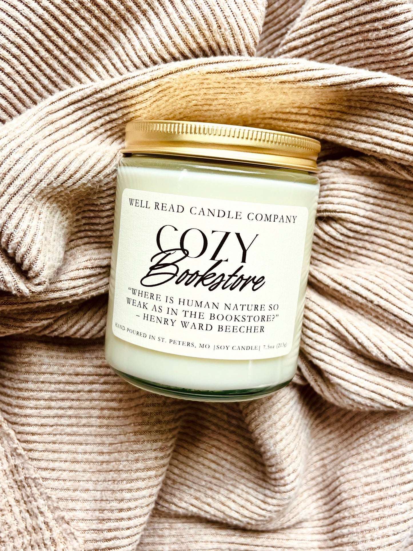 Cozy Bookstore Soy Candle