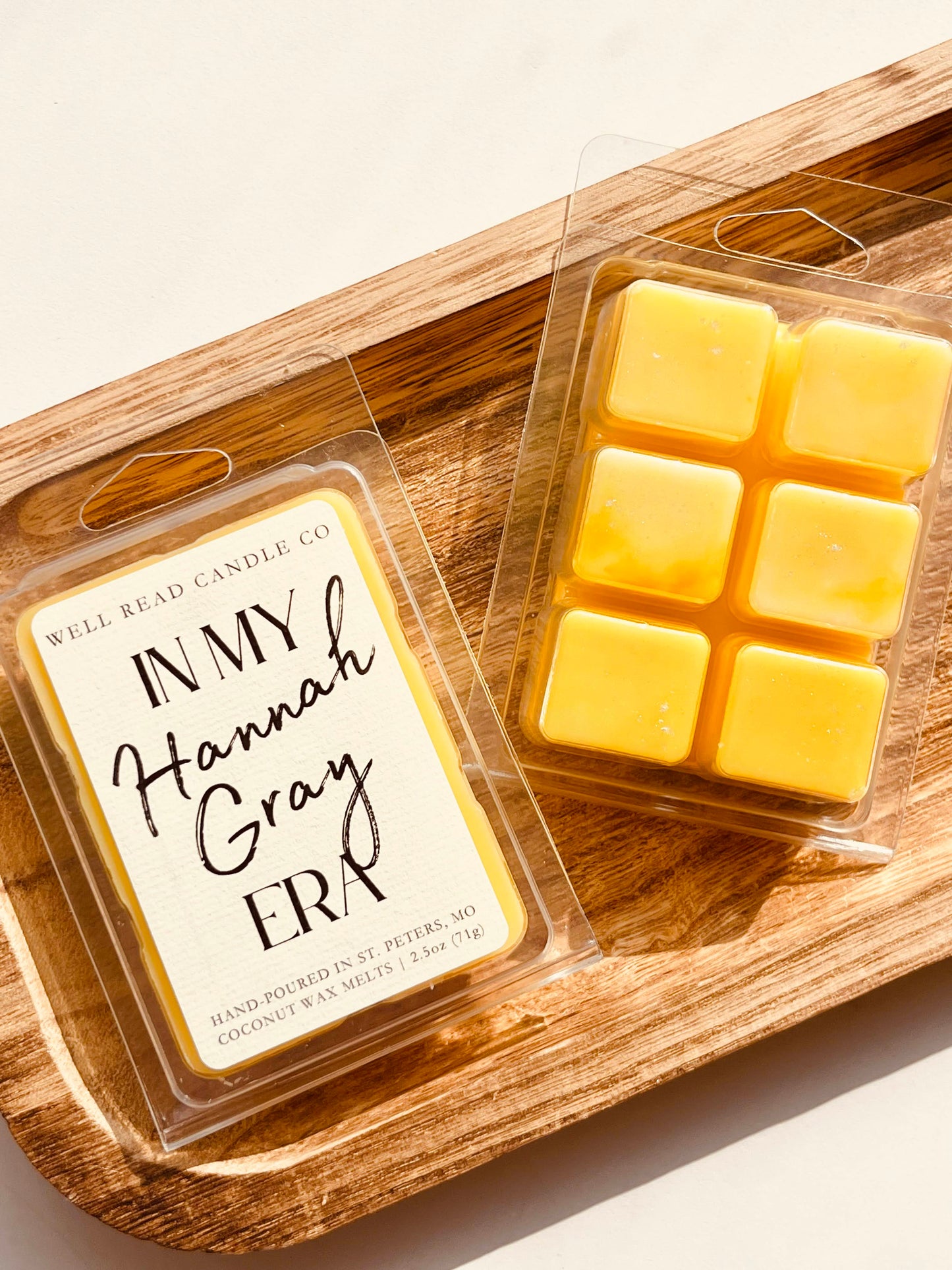 hannah gray book wax melts