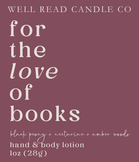 For the Love of Books Travel Lotion