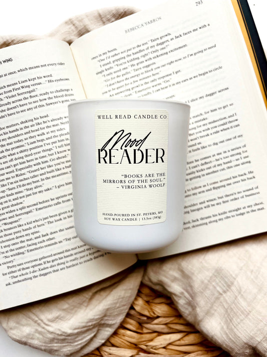 Mood Reader Soy Candle Bookish