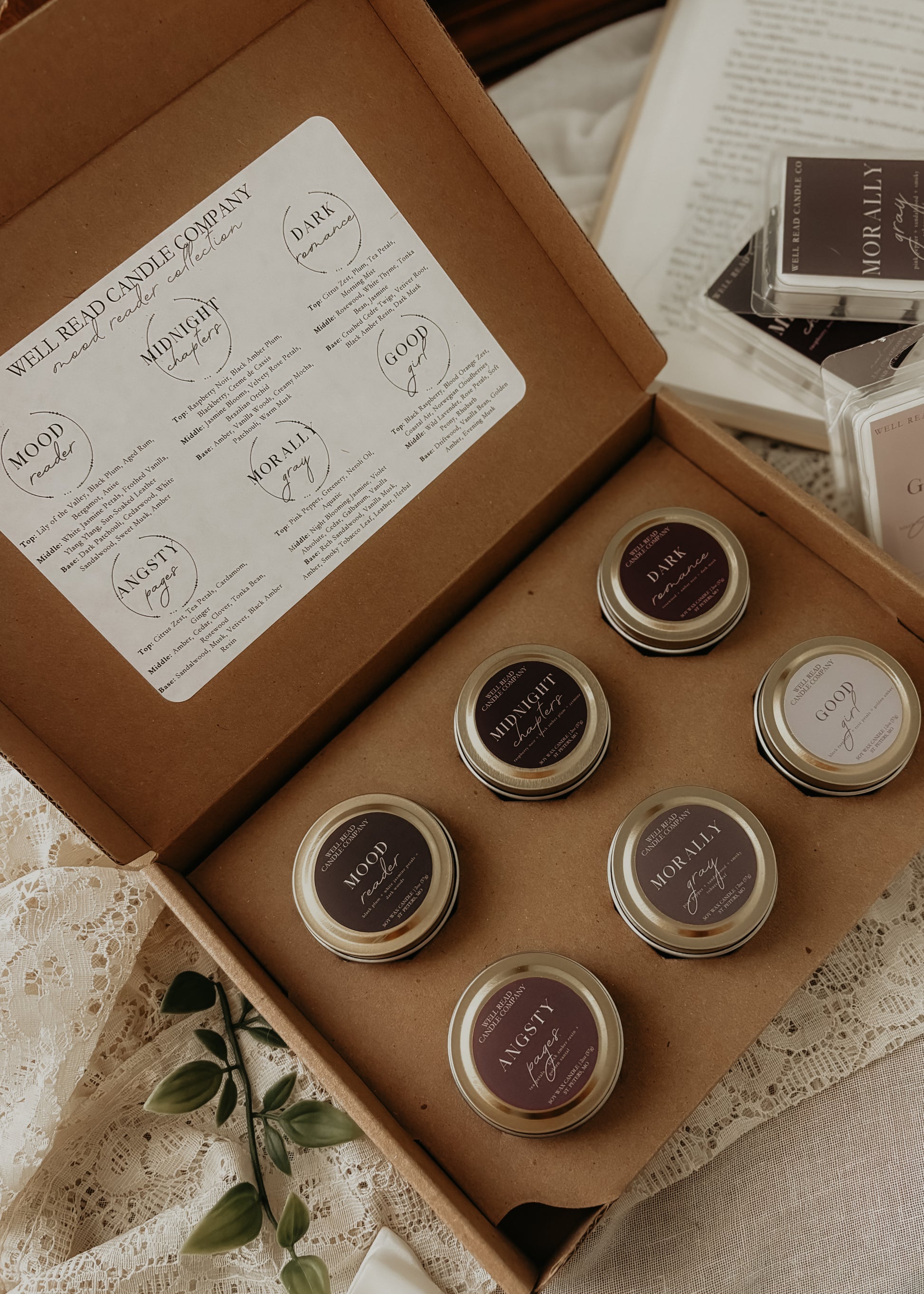 bookish candle gift
