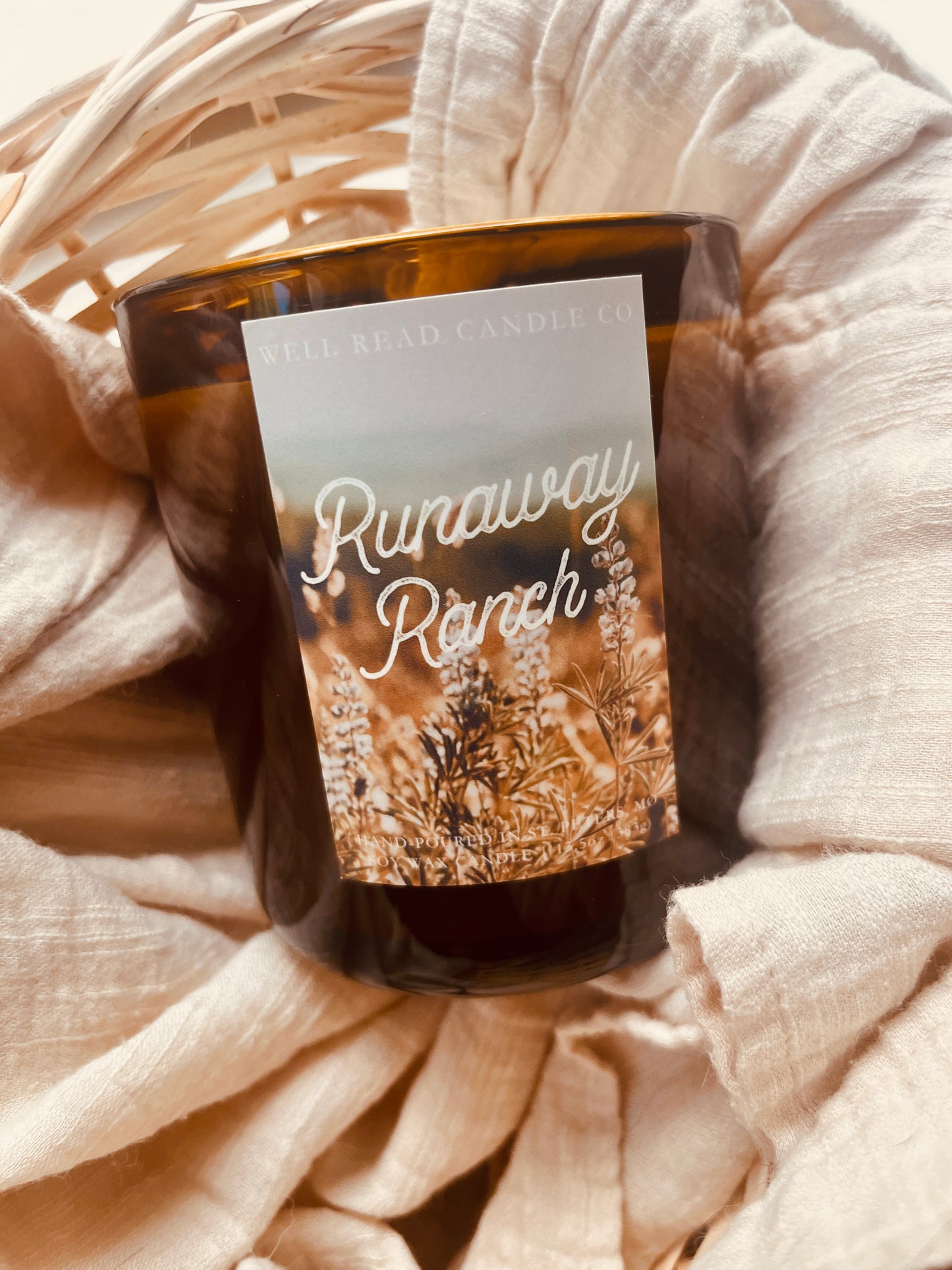 Licensed bookish candle soy large candle