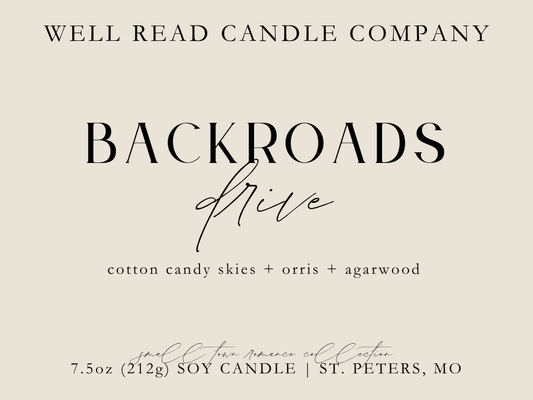 Backroads Drive Soy Candle