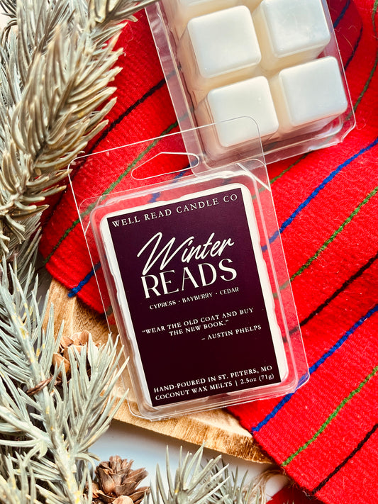 winter bookish books wax melts