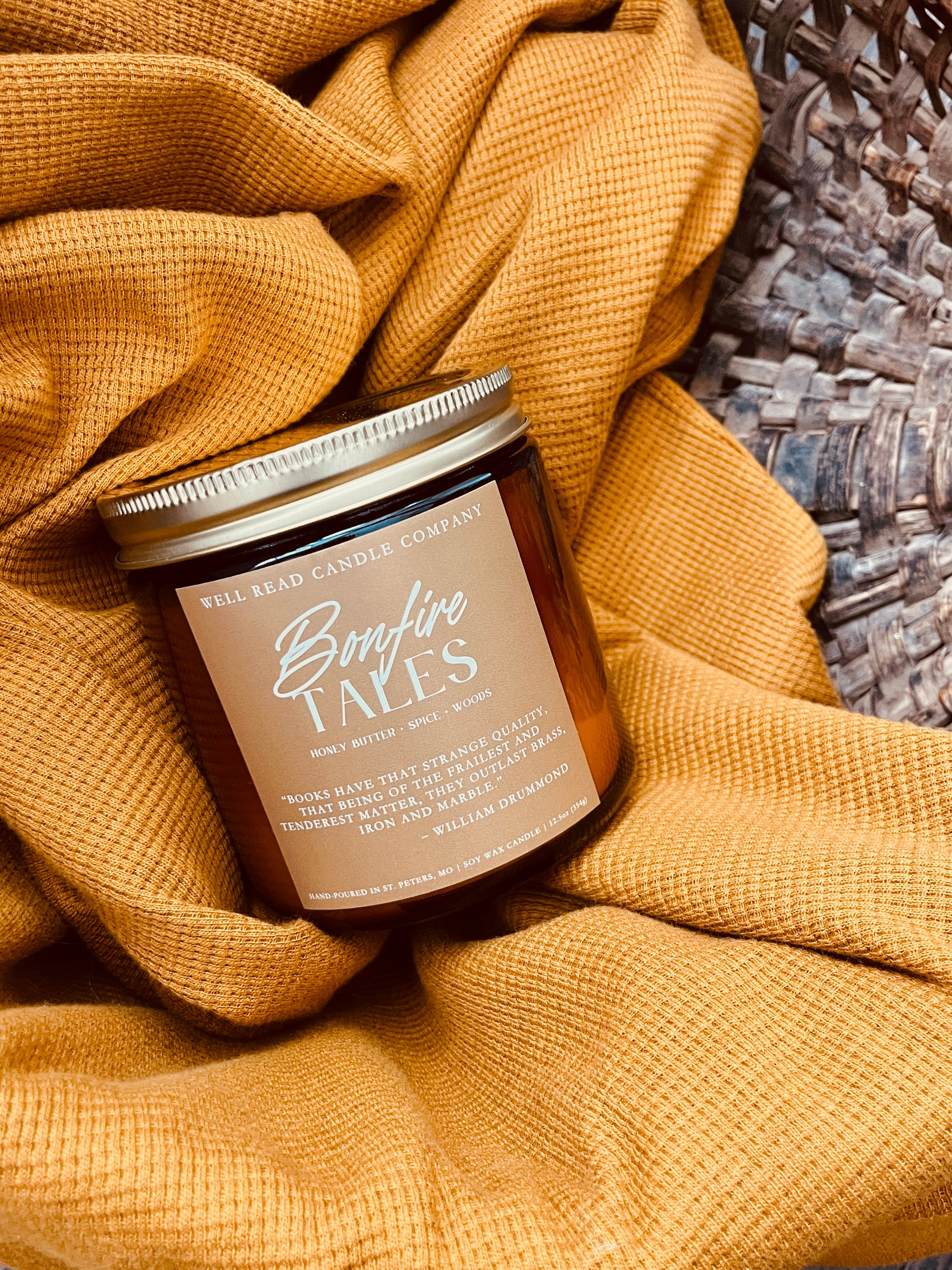 honey butter fall campfire candle