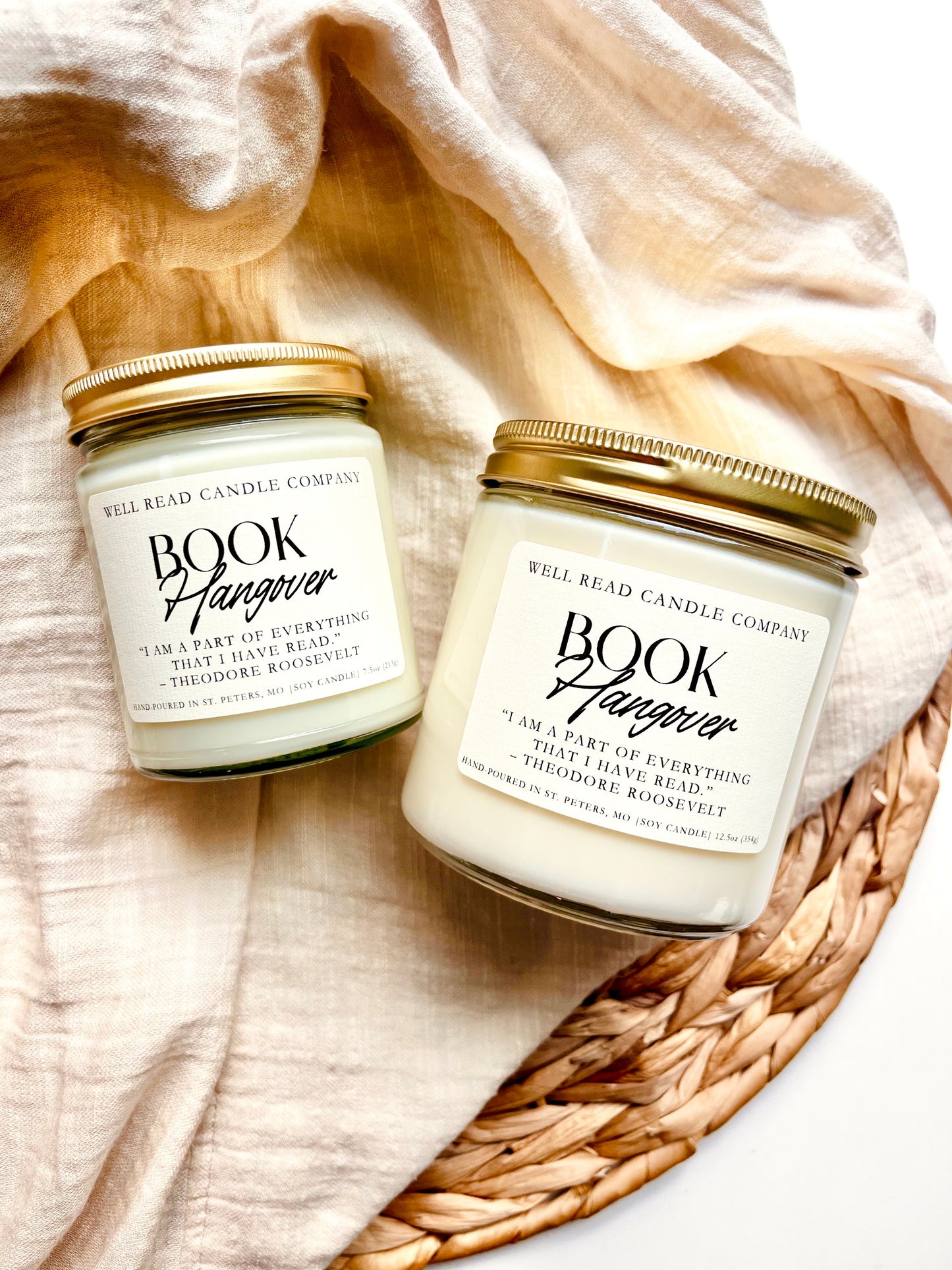 Book Hangover Soy Candle