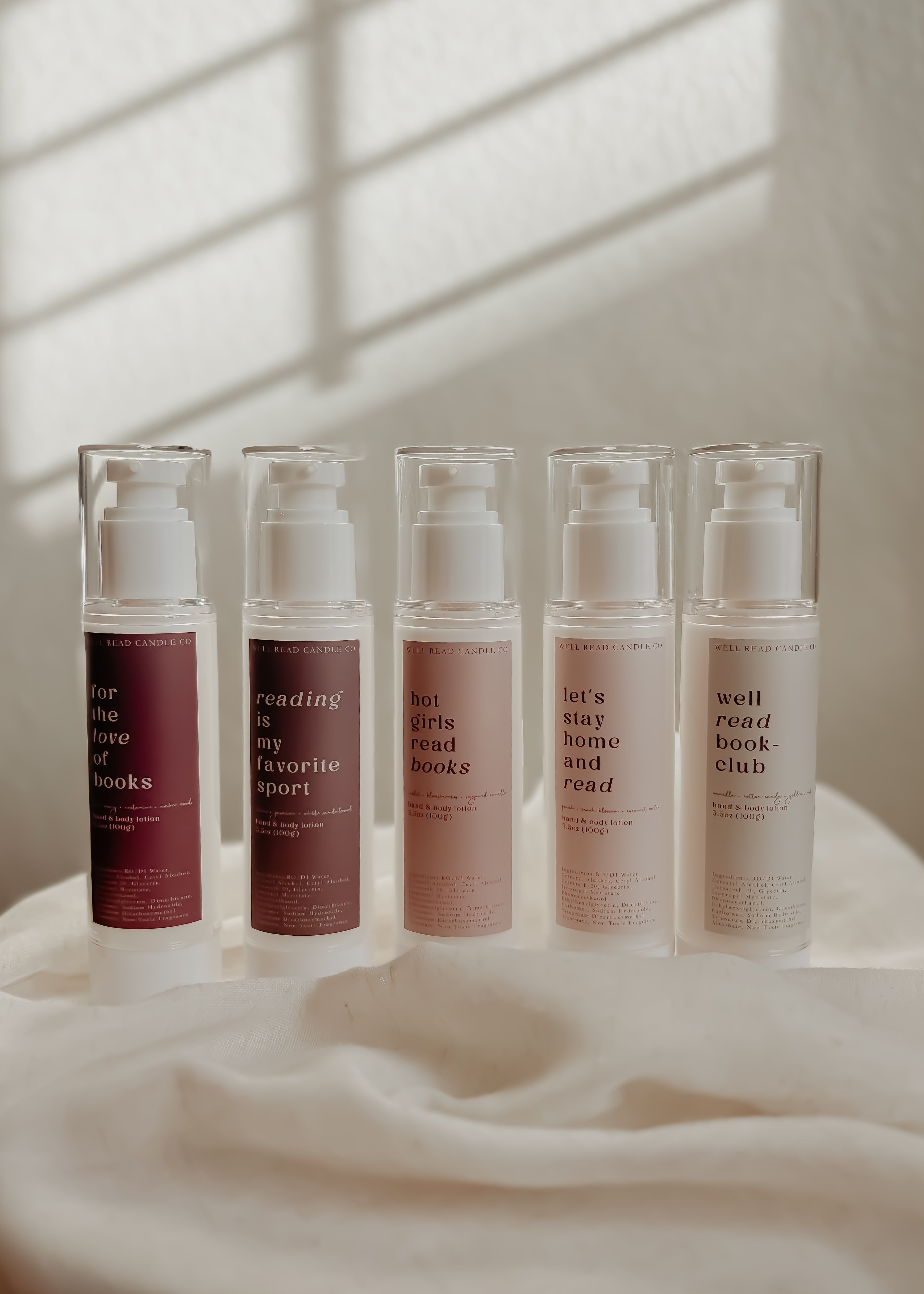 reader gift bookish lotions