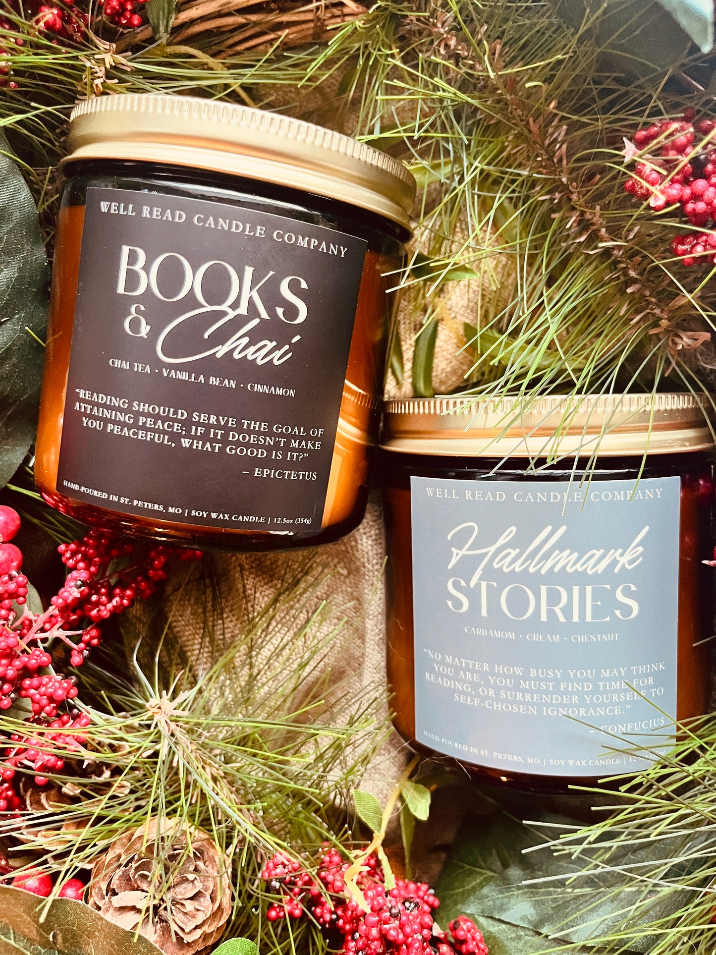 hallmark channel bookish candle