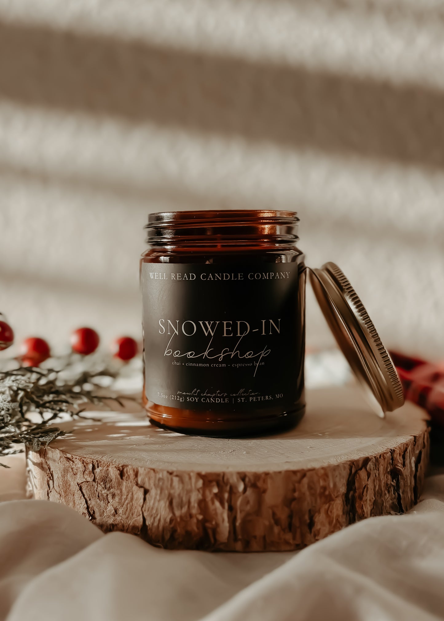 soy book candle chai espresso gift christmas