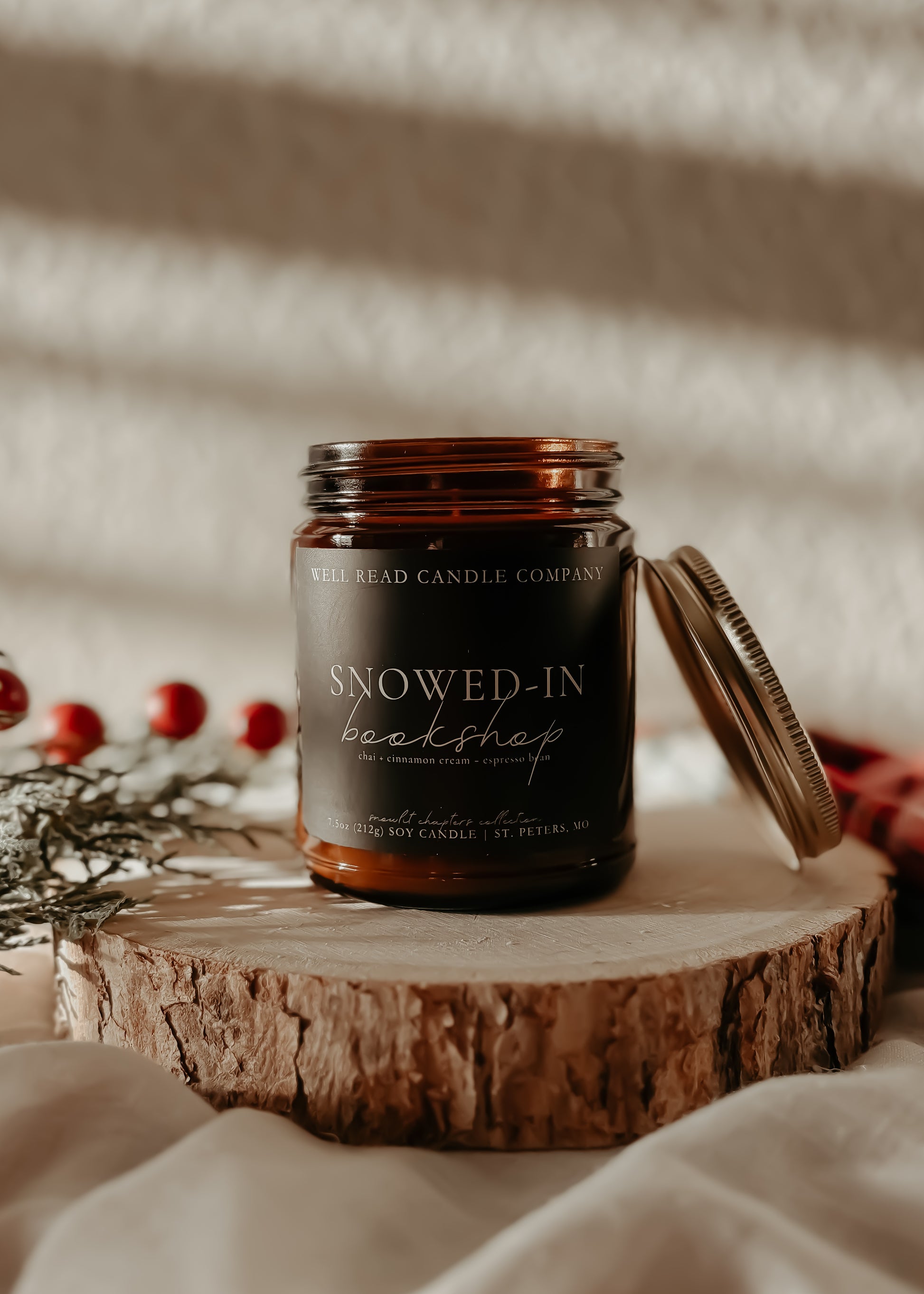 soy book candle chai espresso gift christmas