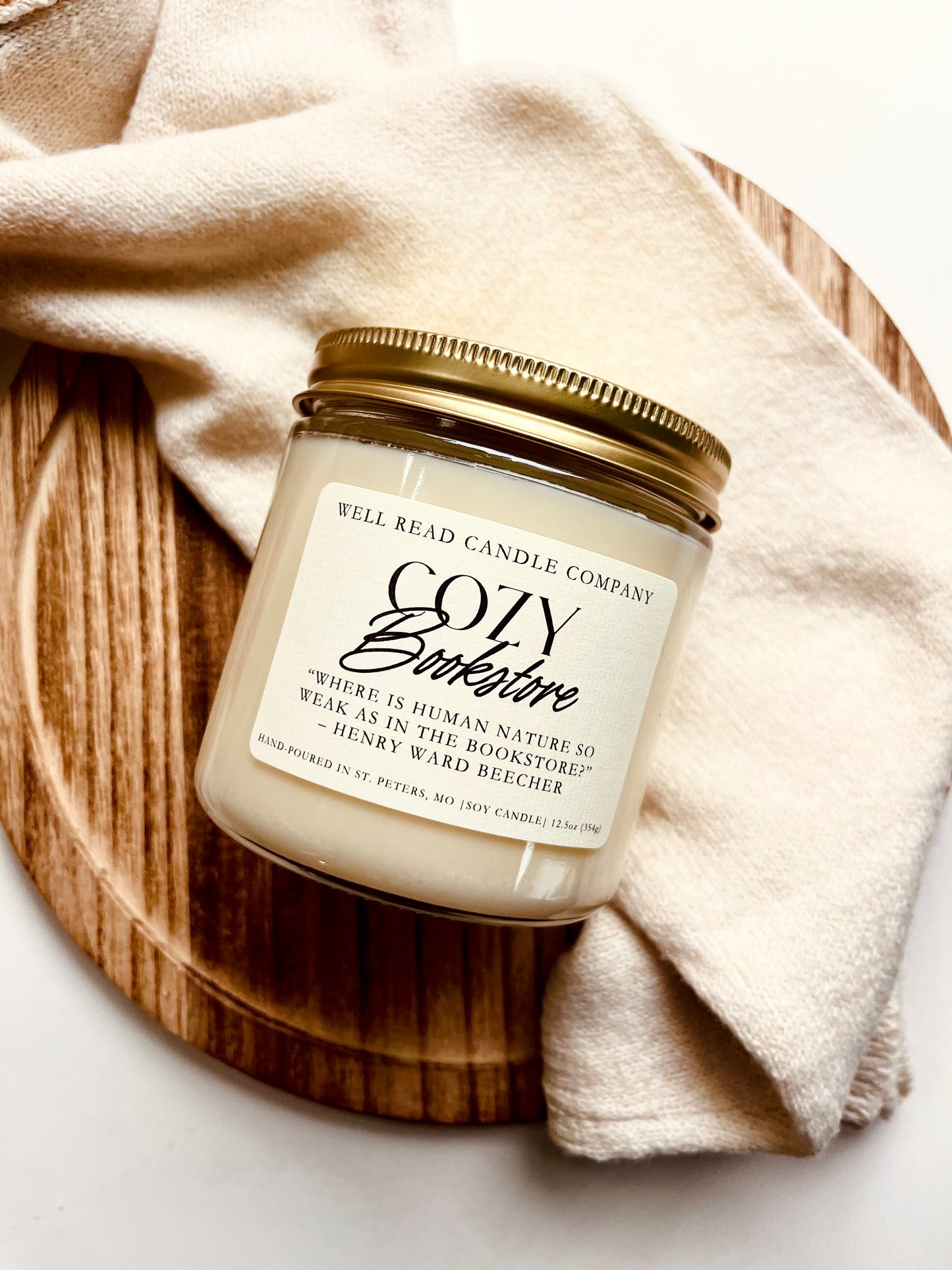 Cozy Bookstore Soy Candle