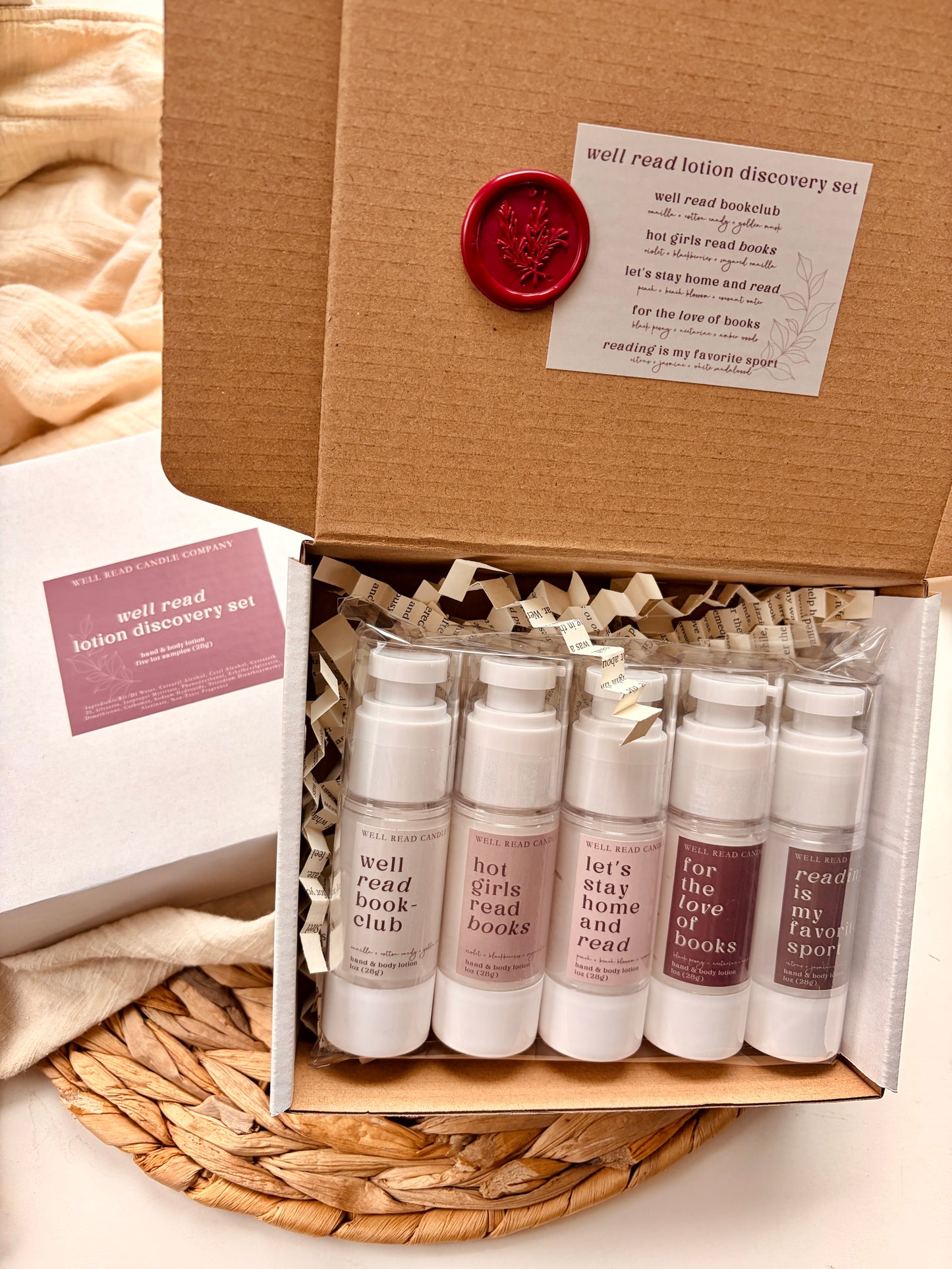 non-toxic lotion book lover reader gift idea