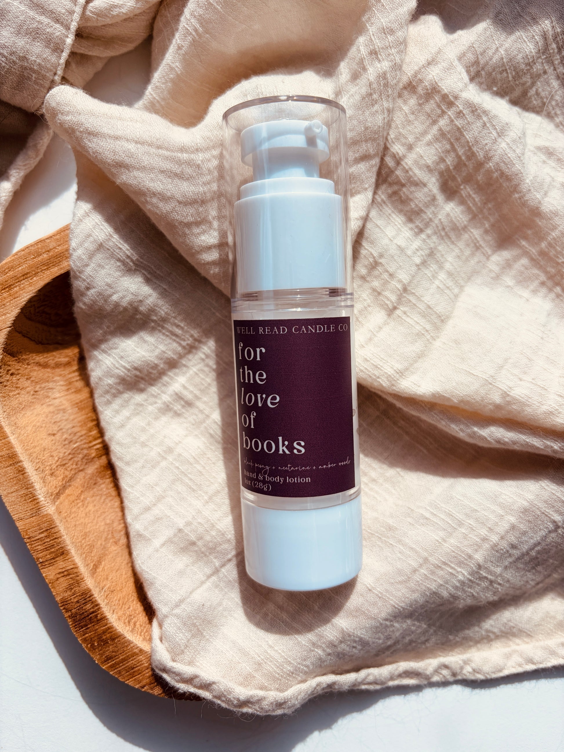 book lover lotion gift