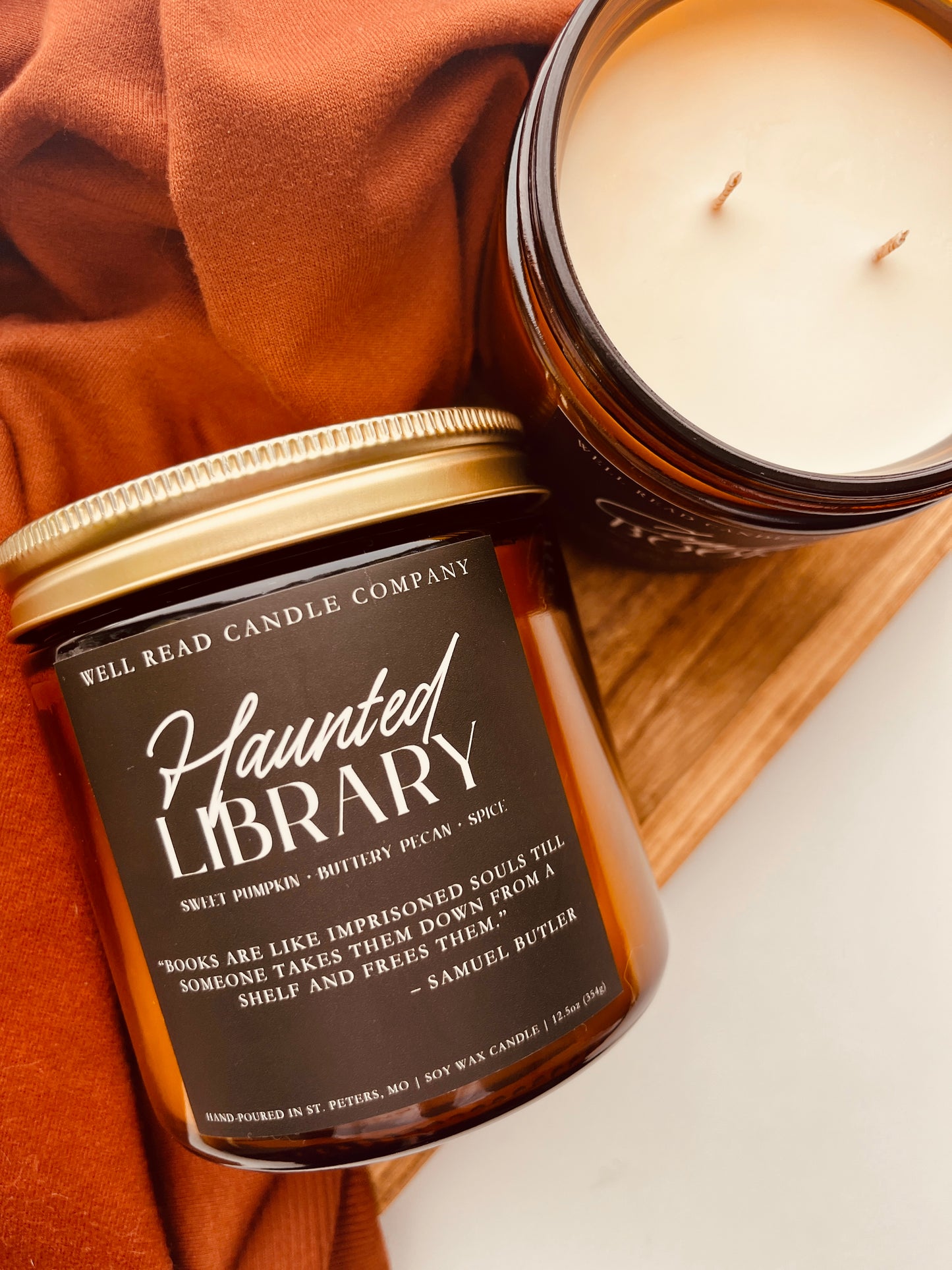 Haunted Library Candle