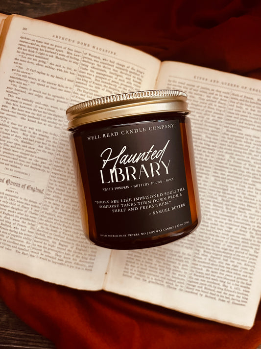 Haunted Library Candle