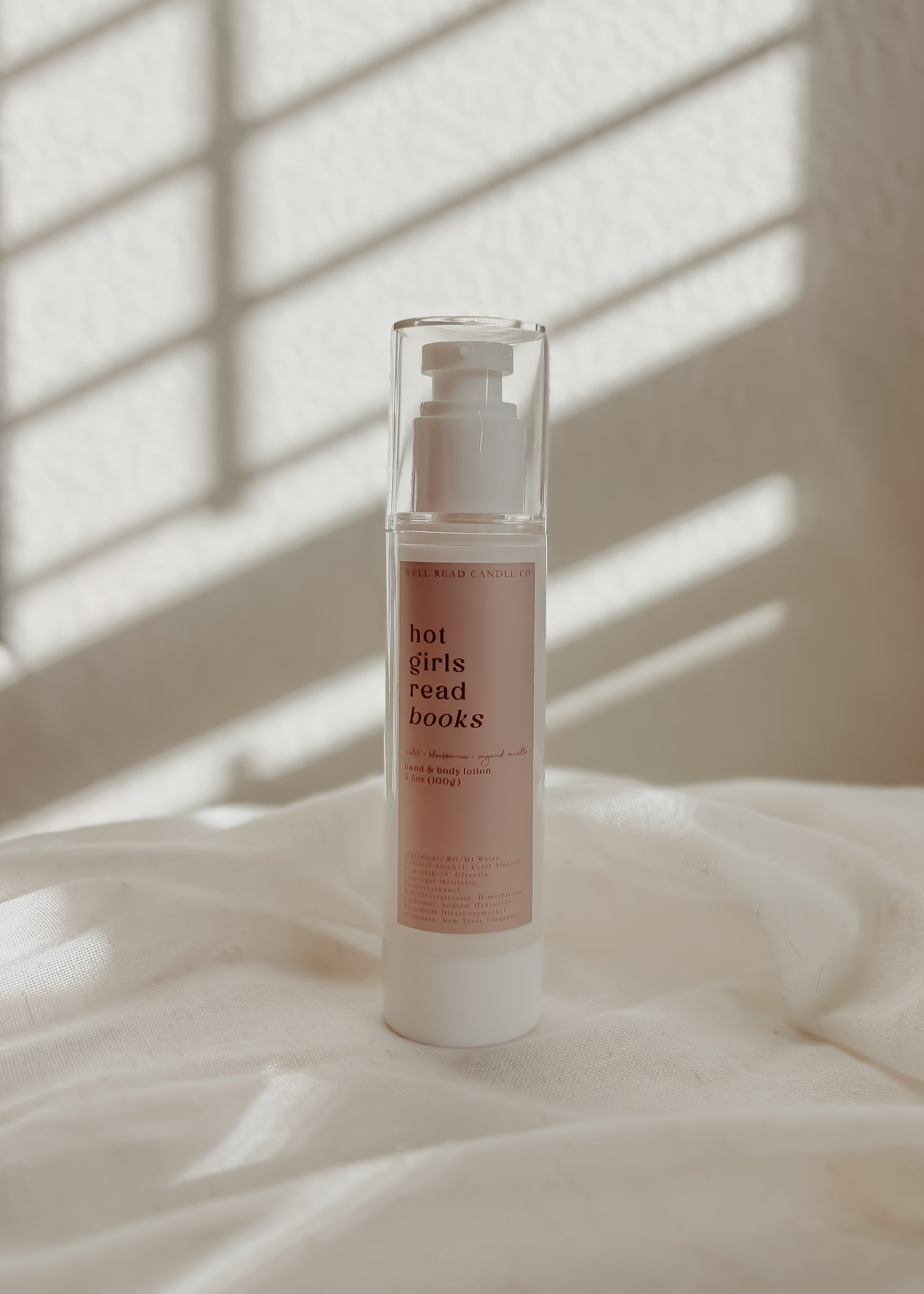 violet berry bookish lotion gift