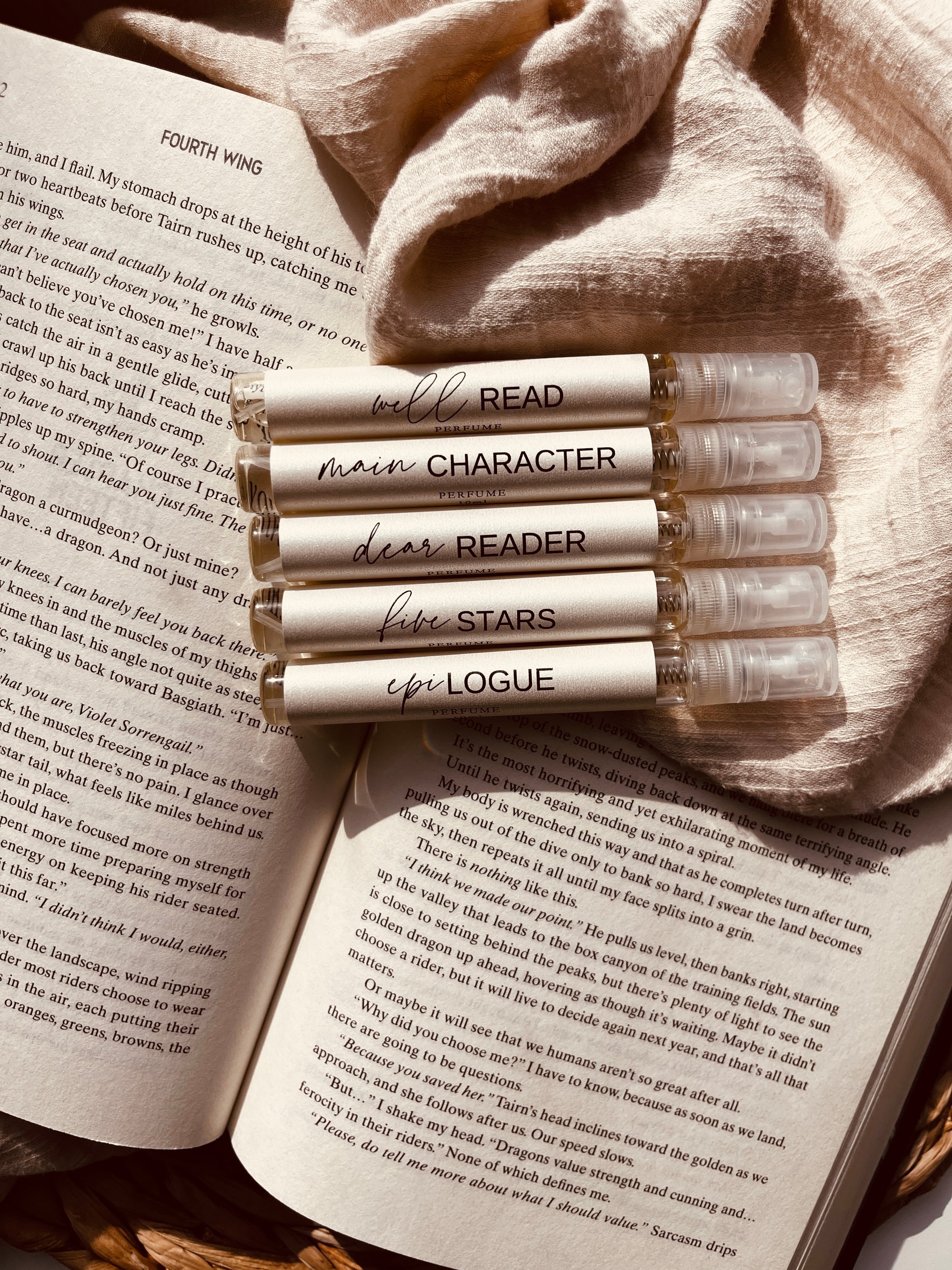 bookish perfume set discovery set