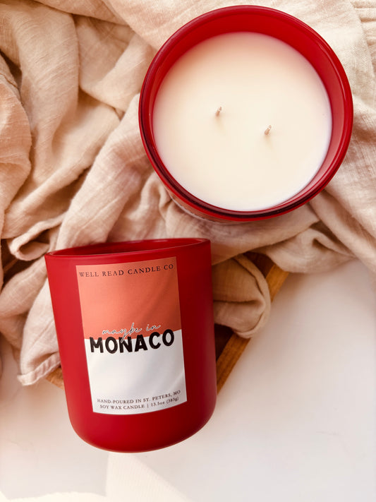 f1 romance candle soy red candle