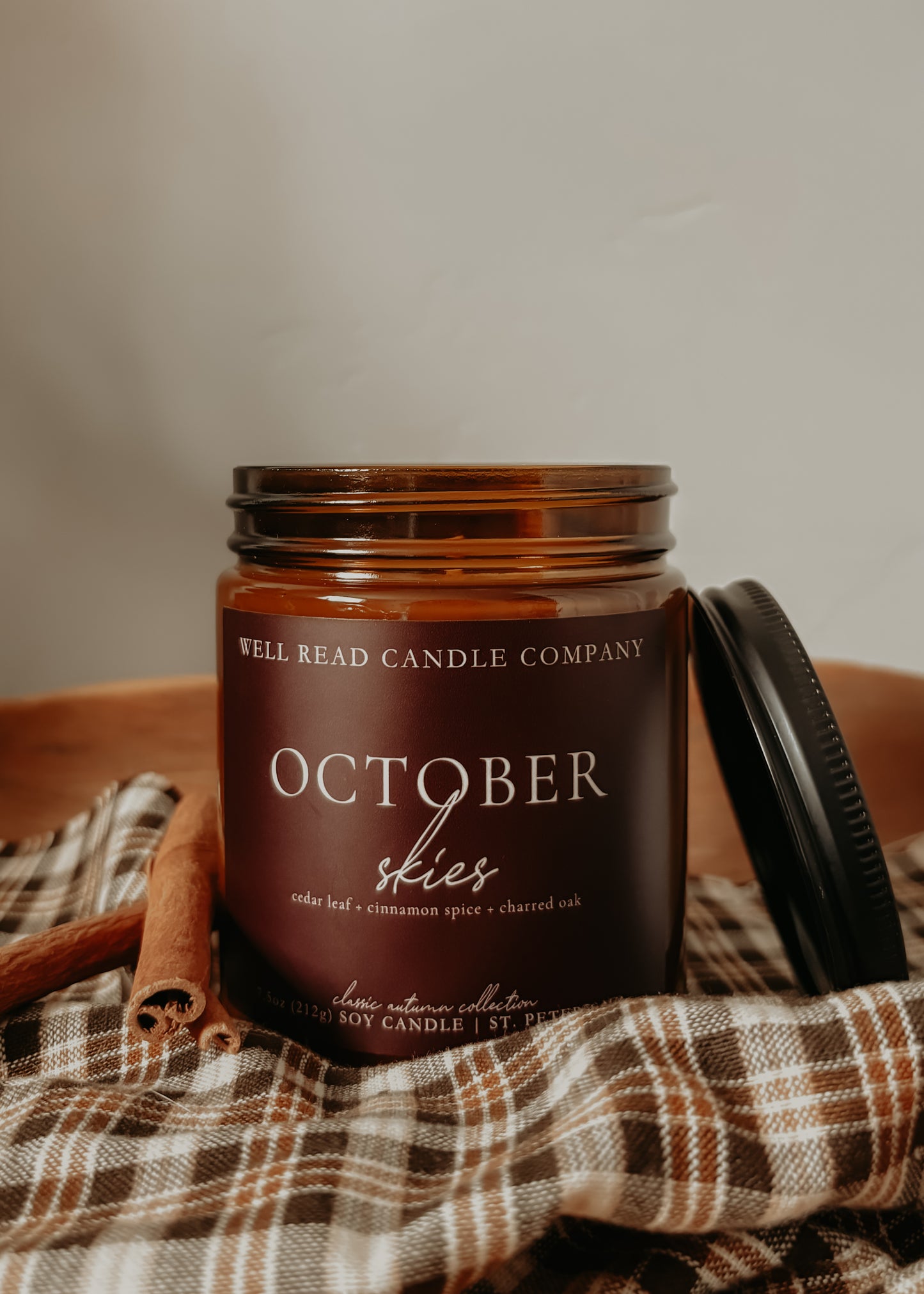 bookish candle cedar leaf maple