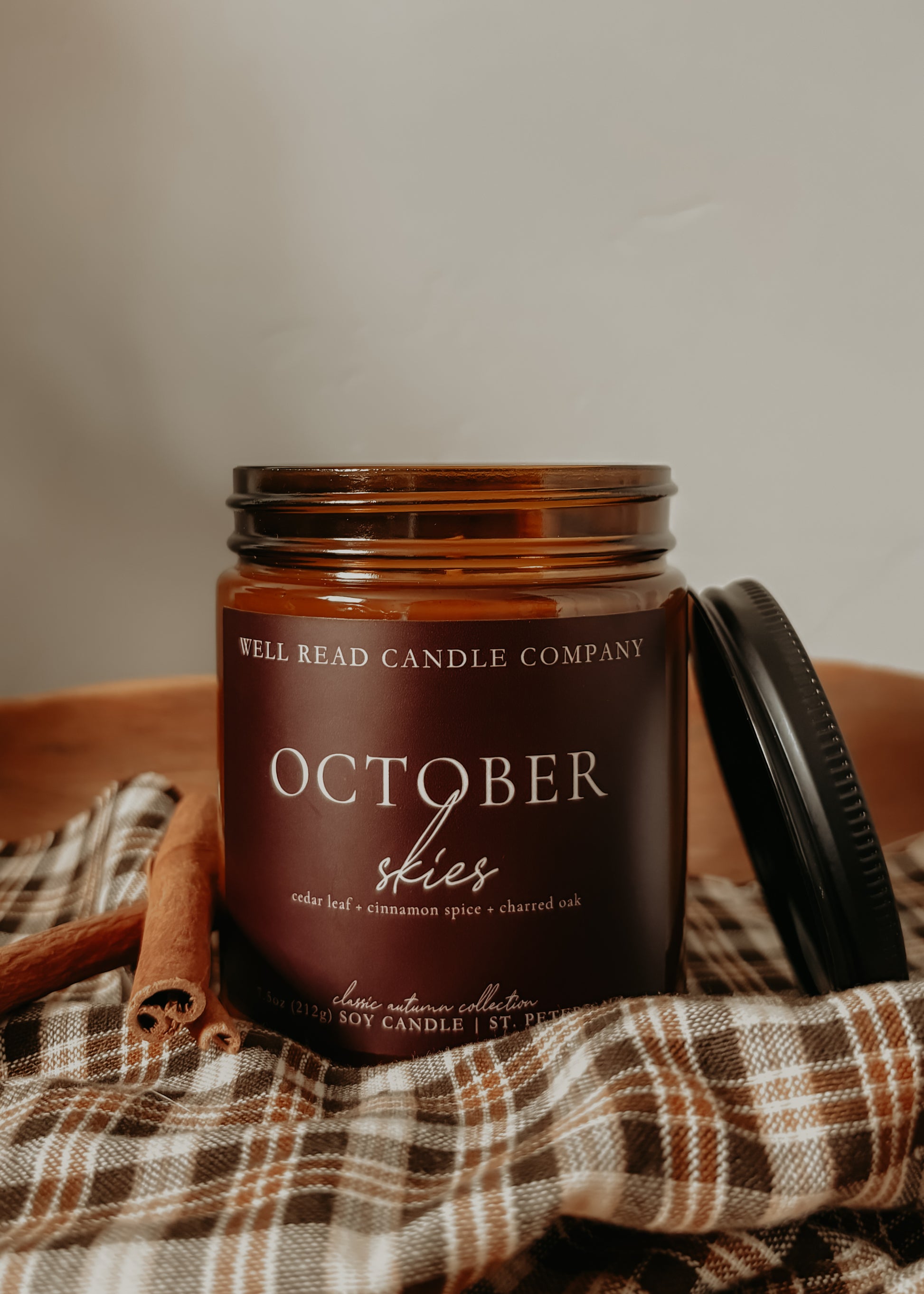 bookish candle cedar leaf maple