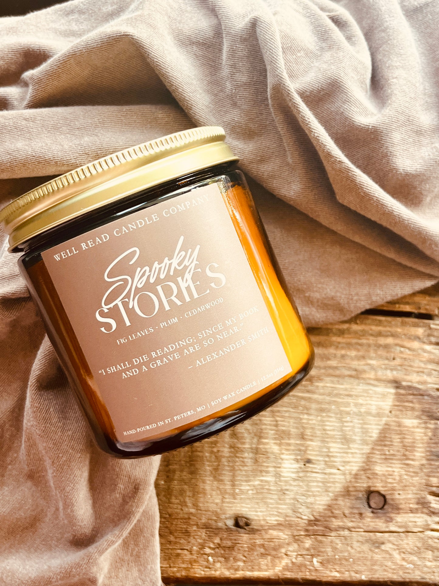 spooky stories fruit plum soy candle fall