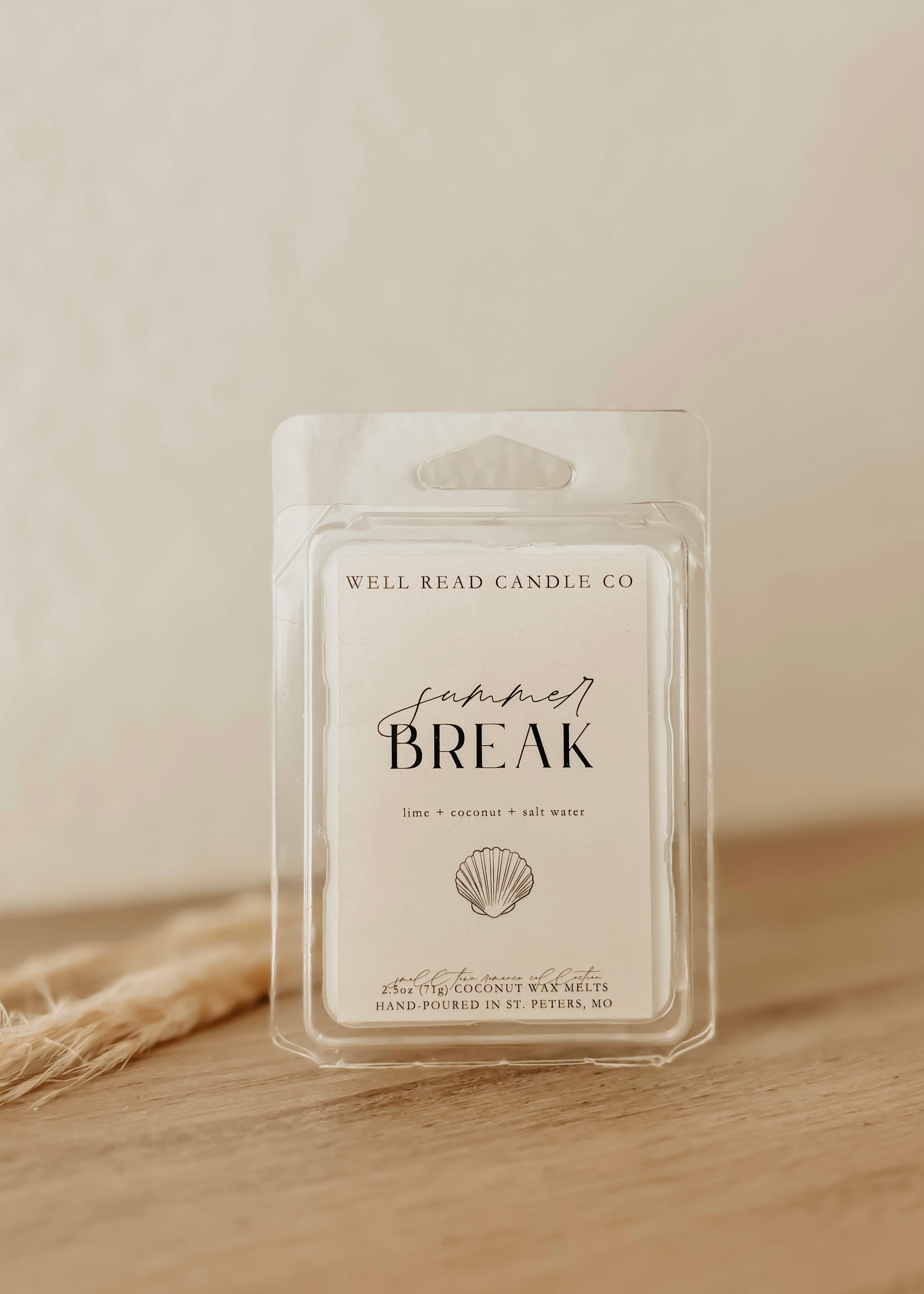 coconut lime bookish wax melts book gift
