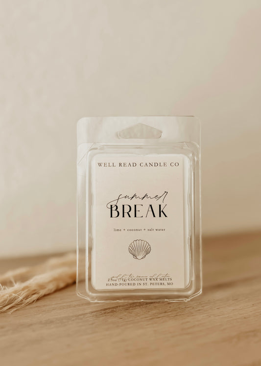 coconut lime bookish wax melts book gift
