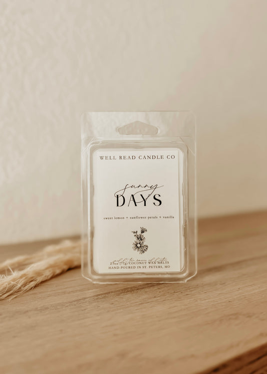 bookish wax melts sunflower