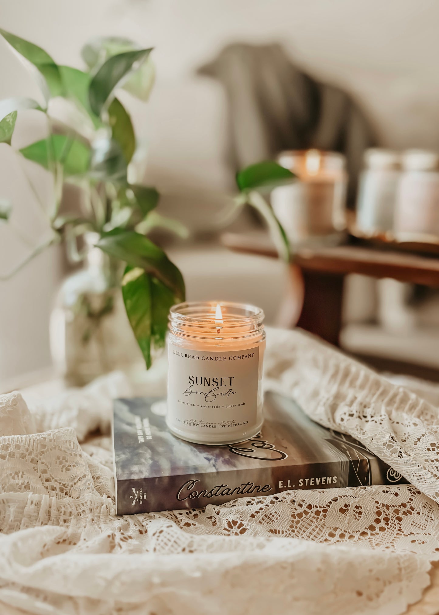 bookish gift summer candle