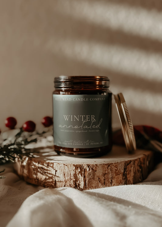 eucalyptus bookish candle gift gingerbread